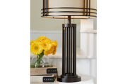 Hanswell Dark Brown Table Lamp - Gate FurnitureTable Lamp