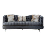 Happy 85 in. Sofa in Dark Gray - Gate FurnitureSofa