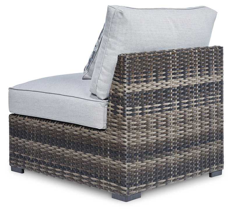 Harbor Court Armless Chair with Cushion (Set of 2) - Gate FurnitureOutdoor Lounge Chair