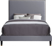 Harlie Velvet Full Bed Grey - HarlieGrey-F