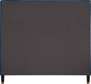 Harlie Velvet King Bed Blue - Gate FurnitureKing Bed