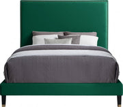 Harlie Velvet King Bed Green - Gate FurnitureKing Bed