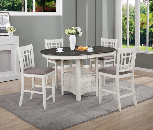 Hartwell Chalk Gray Counter Height Dining Set - Gate FurnitureCounter Height Set