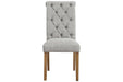 Harvina Light Gray Dining Chair (Set of 2) - D324-02 - Gate Furniture