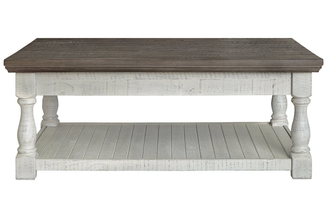 Havalance Gray/White Lift-Top Coffee Table - T814-9 - Gate Furniture