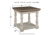 Havalance Gray/White End Table - Gate FurnitureEnd Table