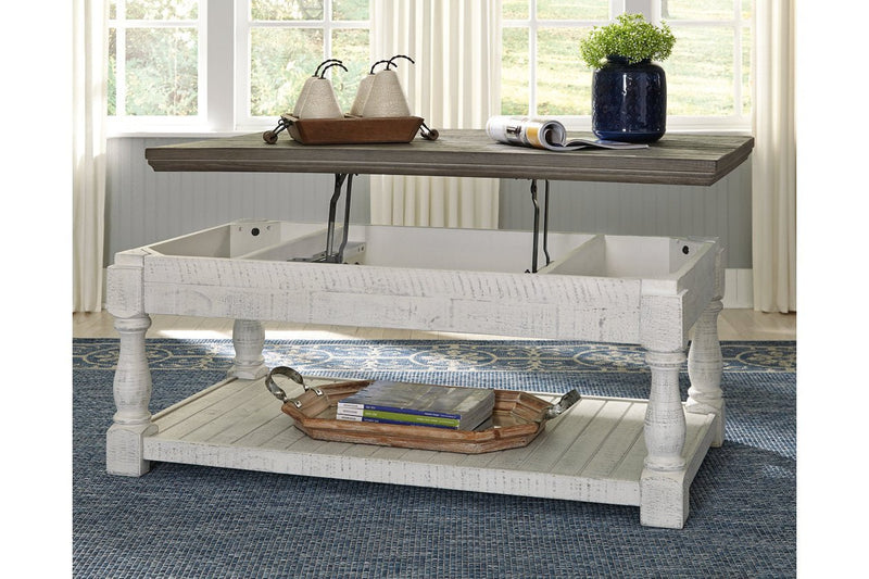 Havalance Gray/White Lift - Top Coffee Table - Gate FurnitureCoffee Table
