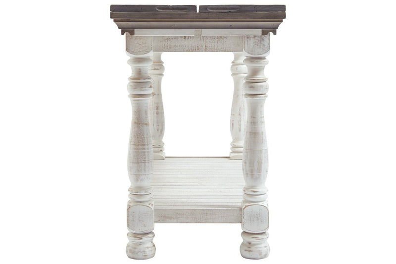 Havalance Gray/White Sofa/Console Table - Gate FurnitureSofa Table