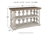 Havalance Gray/White Sofa/Console Table - Gate FurnitureSofa Table