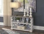 Havalance Gray/White Sofa/Console Table - Gate FurnitureSofa Table