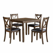 Hazel Charcoal Brown 5 - Piece Dining Set - Gate FurnitureDining Room Set
