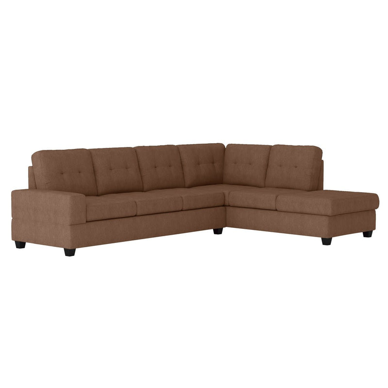 Heights Chocolate Brown Reverisble Sectional with Storage Ottoman - Gate FurnitureOttoman