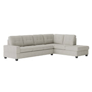 Heights Light Gray Reverisble Sectional with Storage Ottoman - Gate FurnitureOttoman