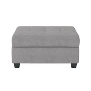 Heights Silver Gray Reverisble Sectional with Storage Ottoman - Gate FurnitureOttoman
