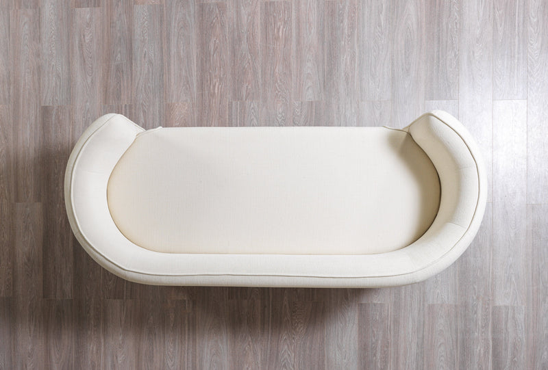 Helena Ivory Velvet Sofa & Loveseat - Gate FurnitureLiving Room Set