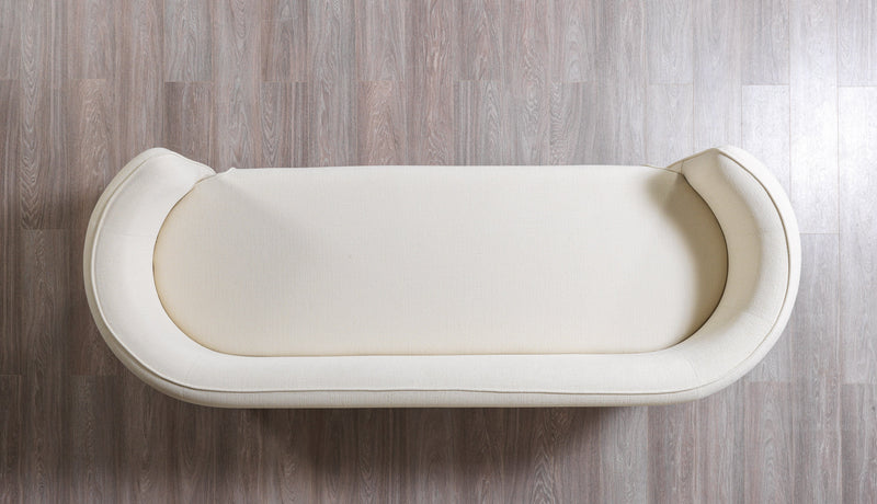 Helena Ivory Velvet Sofa & Loveseat - Gate FurnitureLiving Room Set