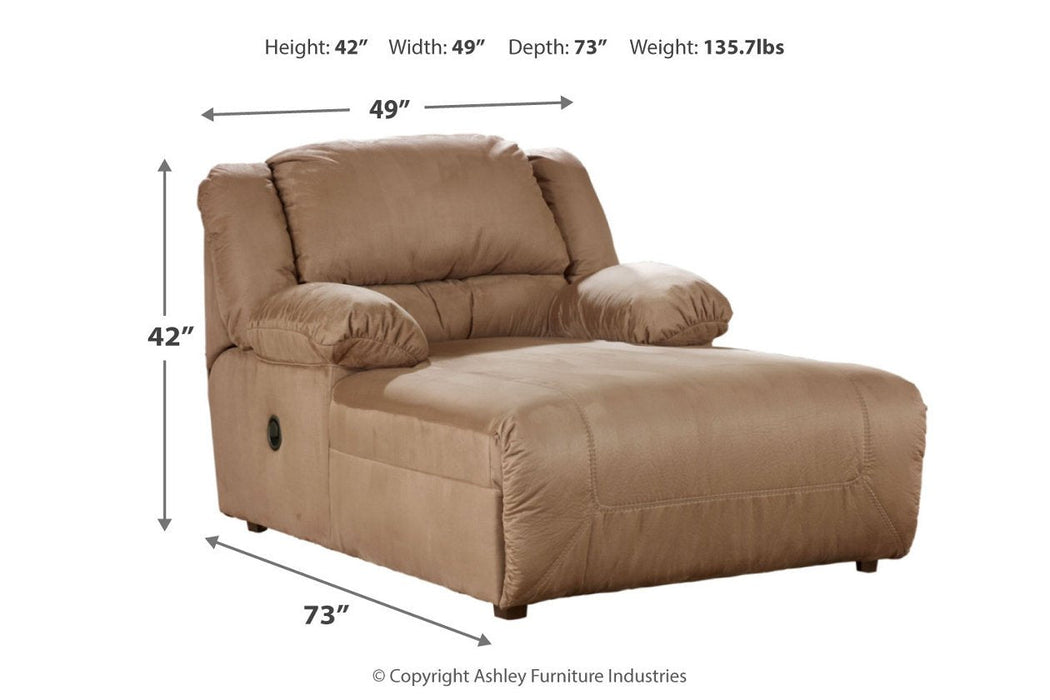 Ashley Furniture Signature Design Hogan Reclining Sofa Mocha Brown