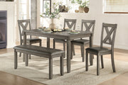 Holders Gray 6 - Piece Dining Set - Gate FurnitureDining Room Set