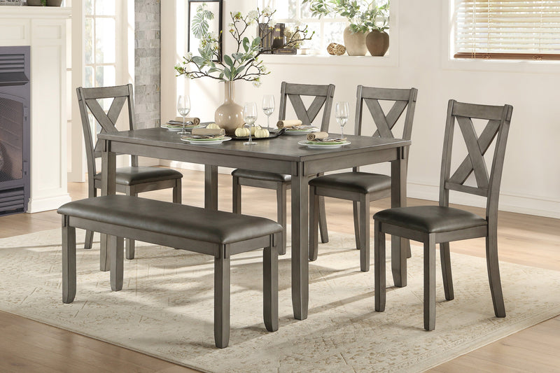 Holders Gray 6 - Piece Dining Set - Gate FurnitureDining Room Set