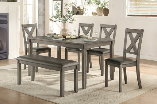 Holders Gray 6 - Piece Dining Set - Gate FurnitureDining Room Set