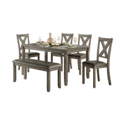 Holders Gray 6 - Piece Dining Set - Gate FurnitureDining Room Set