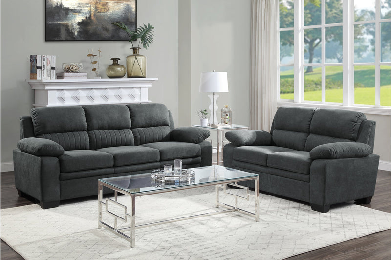 Holleman Dark Gray Living Room Set - Gate FurnitureLiving Room Set