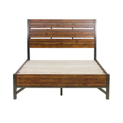 Holverson Rustic Brown Platform Bedroom Set - Gate FurnitureBedroom Set