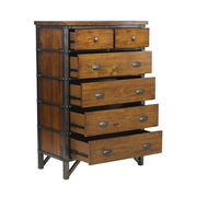 Holverson Rustic Brown Platform Bedroom Set - Gate FurnitureBedroom Set