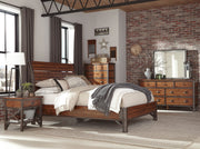 Holverson Rustic Brown Platform Bedroom Set - Gate FurnitureBedroom Set