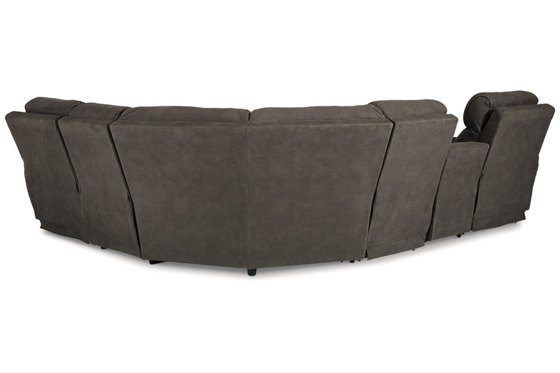 Hoopster Gunmetal 6 - Piece Power Reclining Sectional - Gate FurniturePower Reclining Sectional