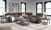 Hoopster Gunmetal 6 - Piece Power Reclining Sectional - Gate FurniturePower Reclining Sectional
