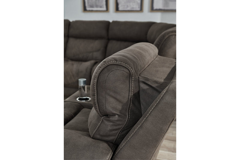 Hoopster Gunmetal 6 - Piece Power Reclining Sectional - Gate FurniturePower Reclining Sectional