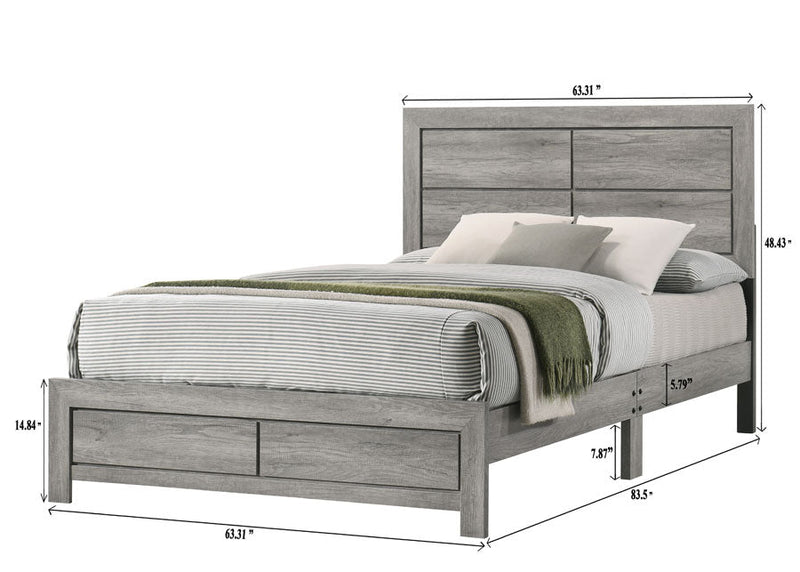 Hopkins Driftwood Platform Bedroom Set - Gate FurnitureBedroom Set