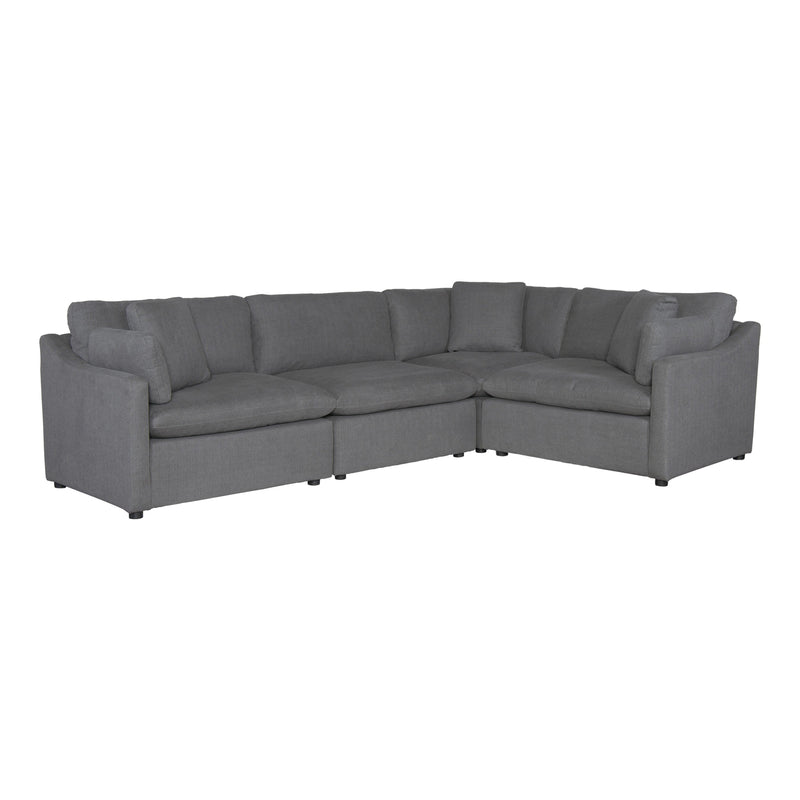 Howerton Gray 4 - Piece Modular Sectional - Gate FurnitureSectional