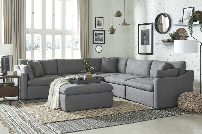 Howerton Gray 5 - Piece Modular Sectional - Gate FurnitureSectional