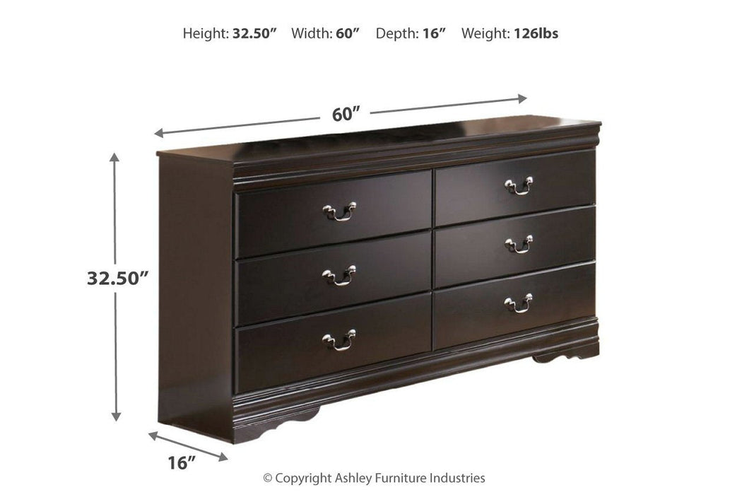 Huey Vineyard Black Dresser - B128-31 - Gate Furniture