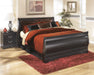 Huey Vineyard Black King Sleigh Bed - Gate Furniture