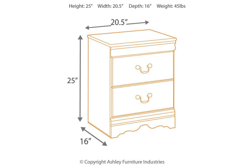 Huey Vineyard Black Nightstand - Gate FurnitureNightstand