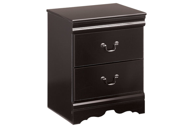 Huey Vineyard Black Nightstand - Gate FurnitureNightstand