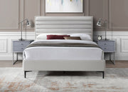 Hunter Linen Textured Full Bed Cream - HunterCream-F