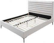 Hunter Linen Textured King Bed Cream - Gate FurnitureKing Bed