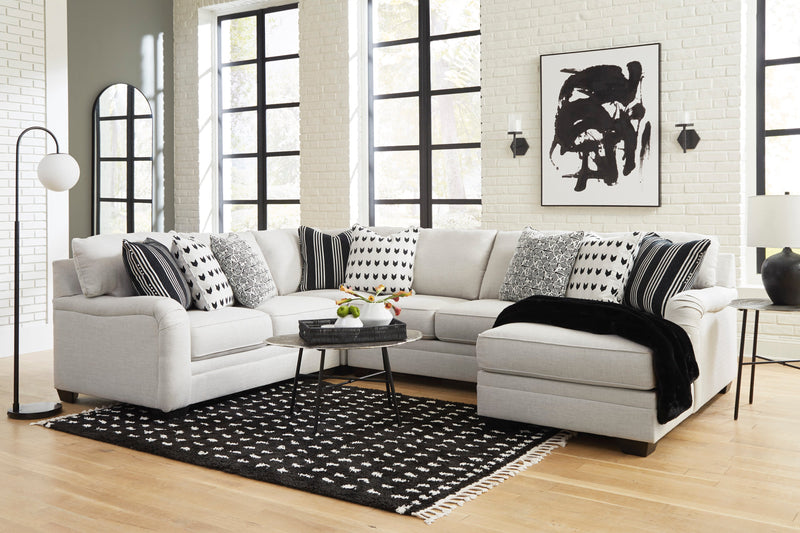 Huntsworth Dove Gray 4 - Piece RAF Chaise Sectional - Gate FurnitureSectional