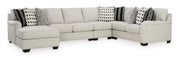 Huntsworth Dove Gray 5 - Piece LAF Chaise Sectional - Gate FurnitureSectional