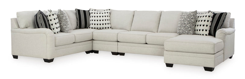 Huntsworth Dove Gray 5 - Piece RAF Chaise Sectional - Gate FurnitureSectional