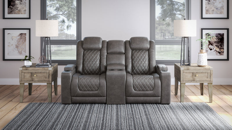 Hyllmont Gray Power Reclining Living Room Set - Gate FurnitureLiving Room Set