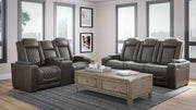 HyllMont Gray Power Reclining Living Room Set - Gate FurniturePower Reclining Living Room Set