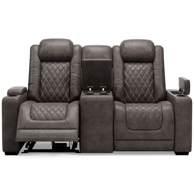 HyllMont Gray Power Reclining Living Room Set - Gate FurniturePower Reclining Living Room Set