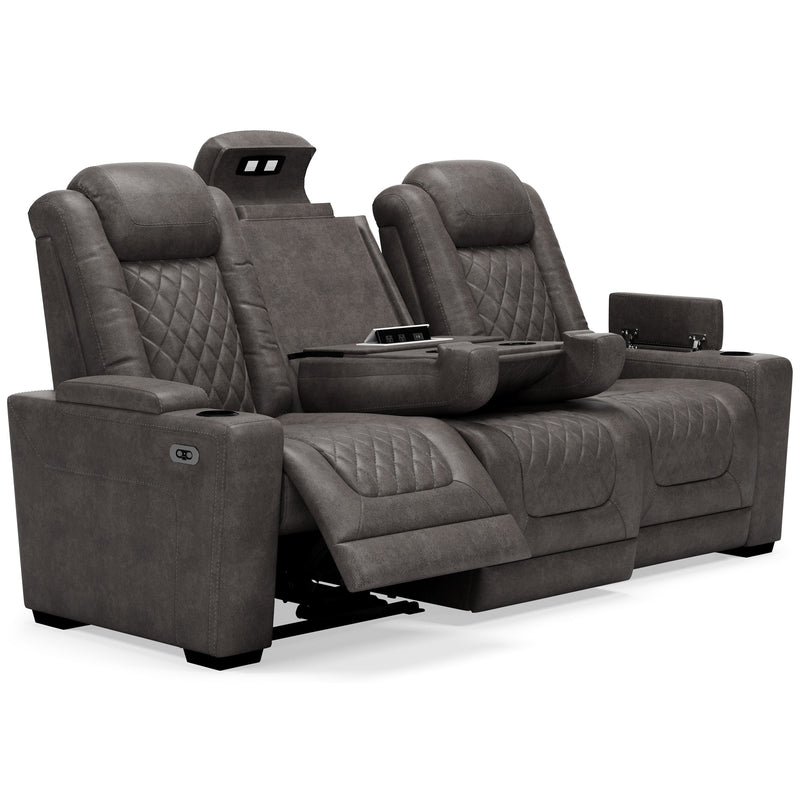 HyllMont Gray Power Reclining Living Room Set - Gate FurniturePower Reclining Living Room Set