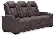 HyllMont Gray Power Reclining Sofa - Gate FurniturePower Reclining Sofa
