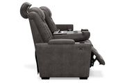 HyllMont Gray Power Reclining Sofa - Gate FurniturePower Reclining Sofa